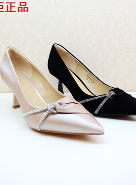 Tigrisso蹀愫2026春蝶愫羊反绒高跟尖头配裙子单鞋女T76103A-03