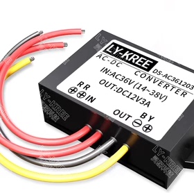 LY-KREE-AC361201转DC12V1A监控电源转换器AC-DC交流车载降压器