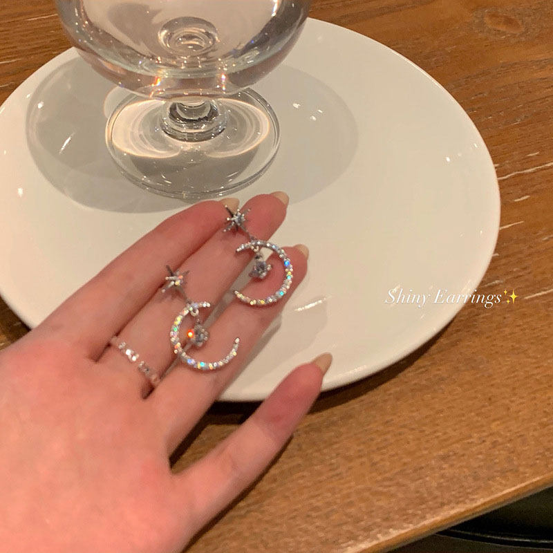 秋冬星月耳坠女设计感高级气质耳环无耳洞耳夹八芒星耳饰2025新款,饰品/流行首饰/时尚饰品新,耳环,淘宝优惠券,粉丝福利购,淘宝优惠卷