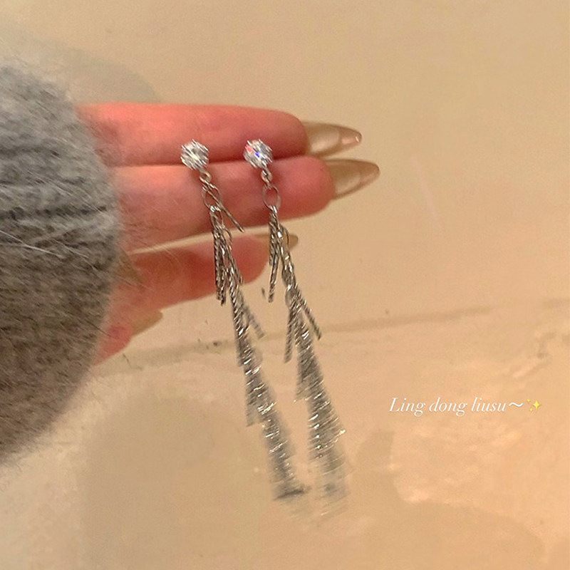 流苏麦穗闪钻耳钉女气质高级轻奢长款耳饰小众设计感网红耳环耳夹,饰品/流行首饰/时尚饰品新,耳环,淘宝优惠券,粉丝福利购,淘宝优惠卷