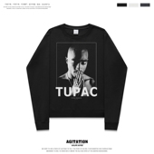 欧美嘻哈高街头美式 卫衣说唱男女休闲潮牌上衣秋冬ins新款 tupac