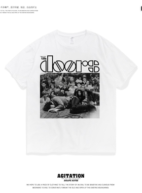 大门乐队The Doors摇滚rock短袖男ins潮欧美潮牌t恤美式街头风BF