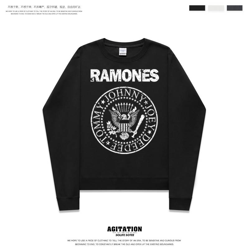 雷蒙斯青少年打底街头长袖卫衣