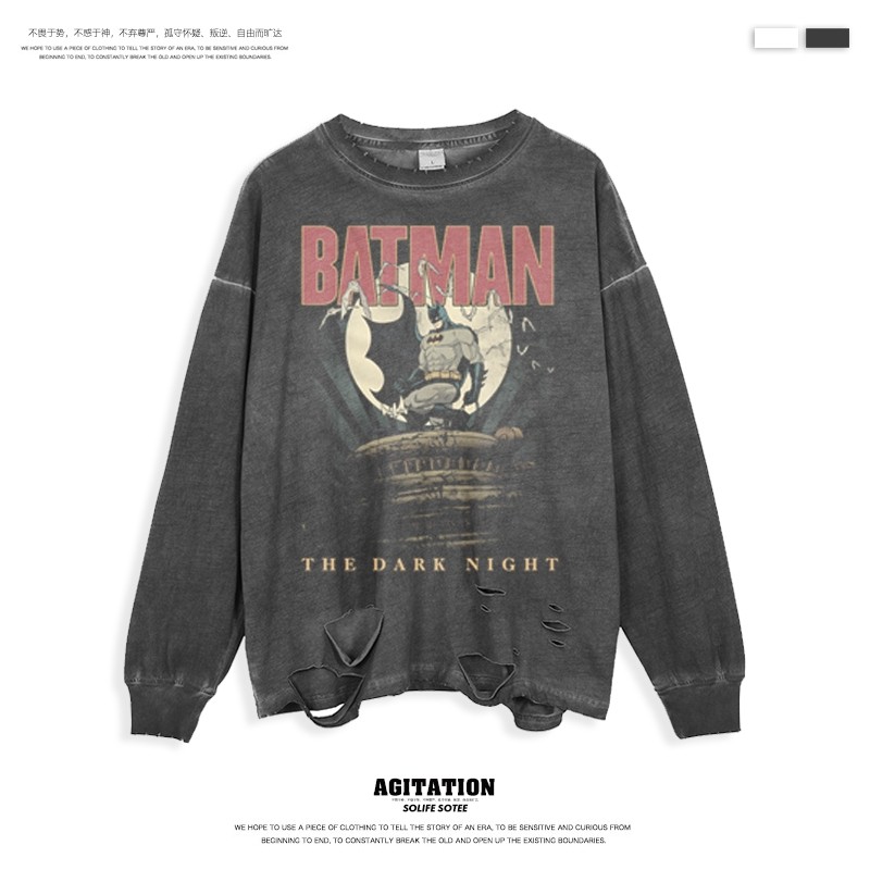 男女潮牌ins印花宽松长袖卫衣