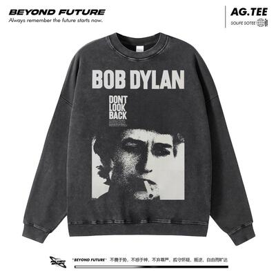 Agitation鲍勃玛丽印花无帽卫衣