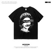 T恤夏季 Sex 男 the queen白色印花短袖 Pistols性手枪乐队god save