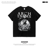 半袖 Arch 夏季 男士 enemy大敌金属乐队摇滚印花纯棉圆领短袖 T恤衫