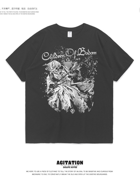 短袖男女ins潮欧美潮牌t恤摇滚重金属博多之子Children of Bodom