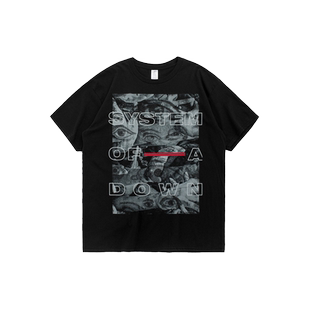 另类摇滚乐队短袖T恤old潮流休闲男女体制崩溃System Of A Down