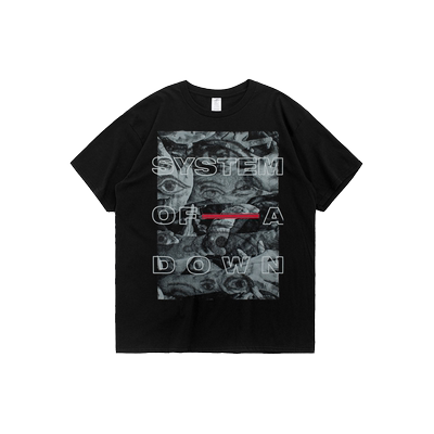 system另类摇滚old体制短袖t恤