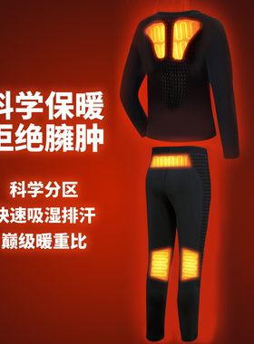 科学分区户外抓绒保暖内衣暖重比BASELAYER男保暖衣裤B4-22NY17