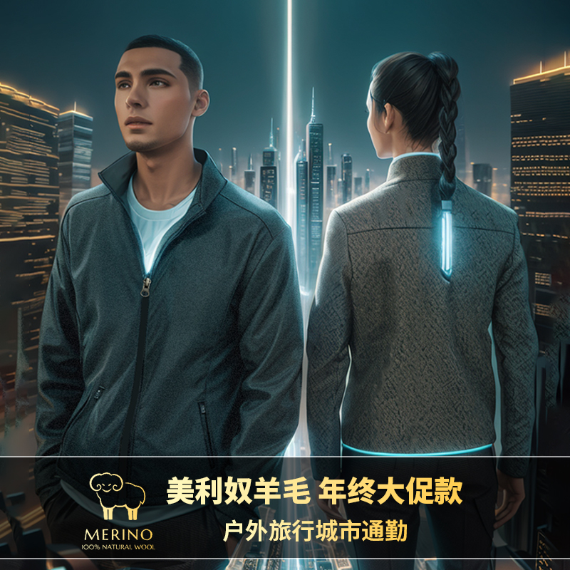 情侣款美利奴羊毛保暖外套抓绒衣室内通勤自驾旅行-0232/190216