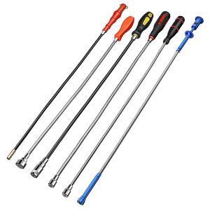 保联强磁吸铁捡拾器汽修强力棒吸螺丝工具家用带灯可弯曲金属吸杆