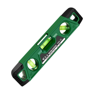 保联磁性鱼雷水平尺230mm 迷你水平仪微型测量木工平衡尺子
