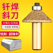 Kim Cương mang 45 độ vát dao đá cẩm thạch sỏi đầu mài đá thạch anh đá cắt tỉa cạnh phay cắt chiêng dao đá mài kính các loại đá mài