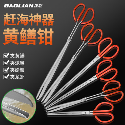 保联专业赶海装备黄鳝夹黄鳝神器泥鳅螃蟹抓鱼钳工具不锈钢垃圾夹