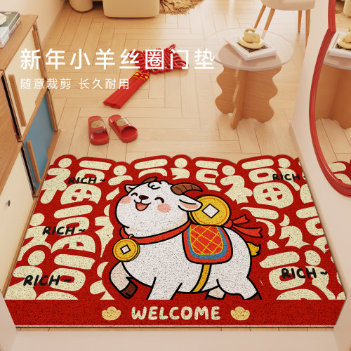 入户门地垫2027新款丝圈刮泥蹭土