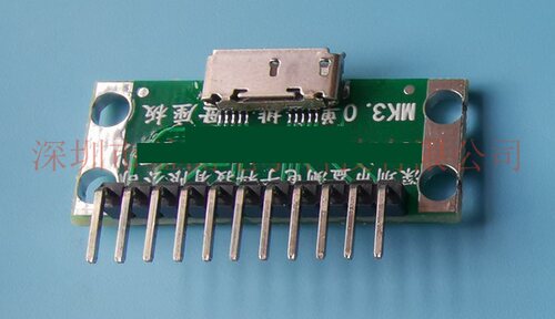MK3.0测试母座板 Micro3.0排针母座板