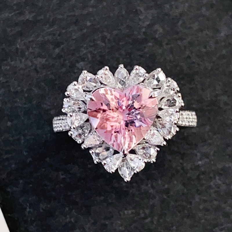 天然摩根石戒指宝创集