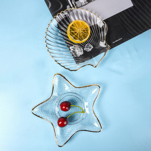 ins金色叶子戒指项链首饰盘