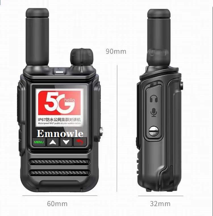 5G数字公网防水对讲机Emnowle金盾博清F6定位AI语音控制天气预报