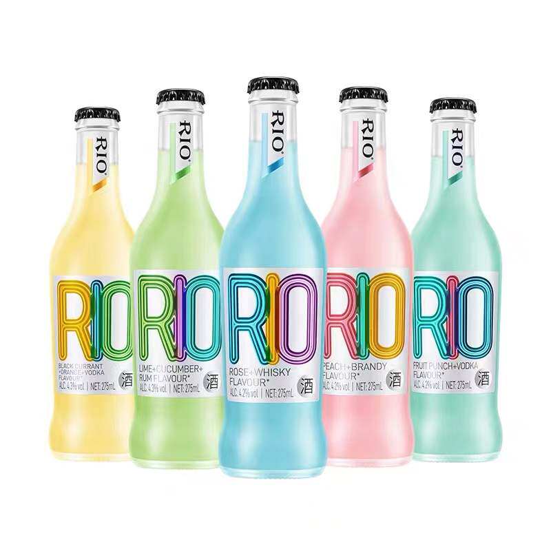 rio锐澳鸡尾酒预调酒果酒洋酒【六种口味可选】275ml*6瓶装  包邮
