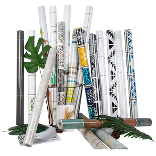 北欧厨房防油贴纸自粘墙纸防水瓷砖墙贴膜大理石灶台面防火耐高温