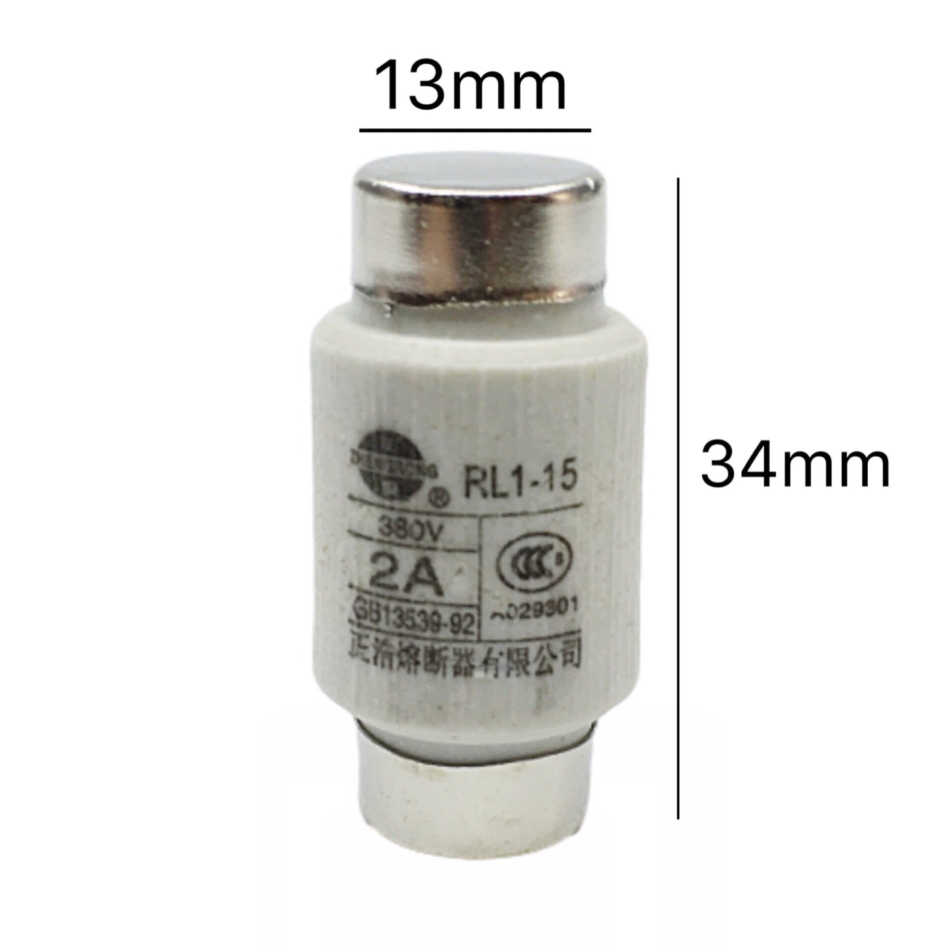 正浩正熔陶瓷熔断器RL1-15保险丝管熔芯380V 2A 4A 5A 6A 10A 15A