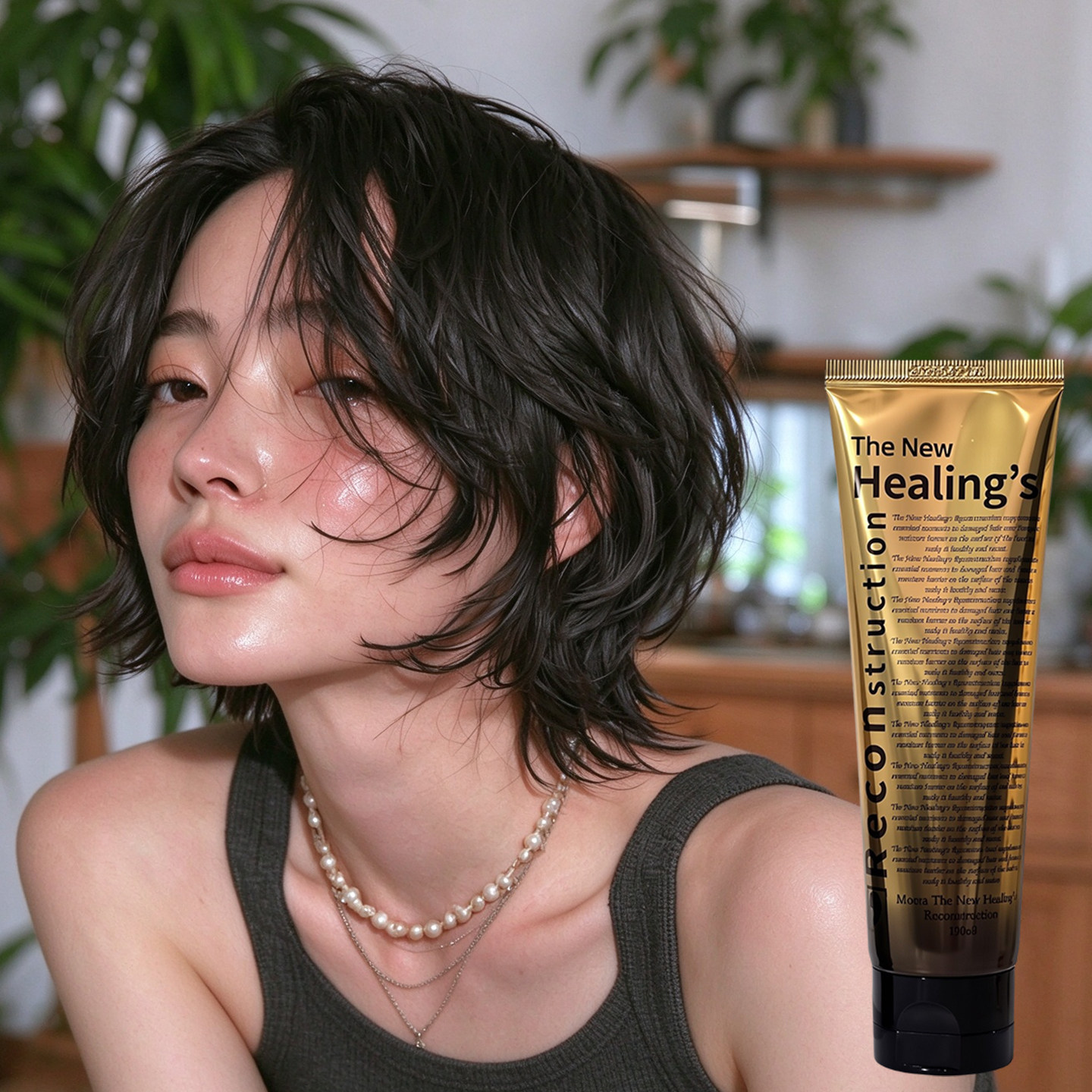 韩国湿发感造型乳液啫喱头发保湿定型日本翘翘头发蜡卷发蓬松神器