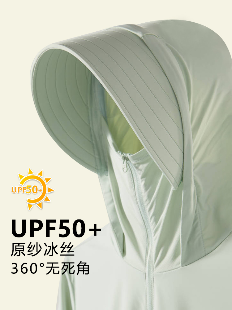 UPF50+冰丝防晒衣服女士2025新款大码原纱冷感薄夏季防紫外线外套