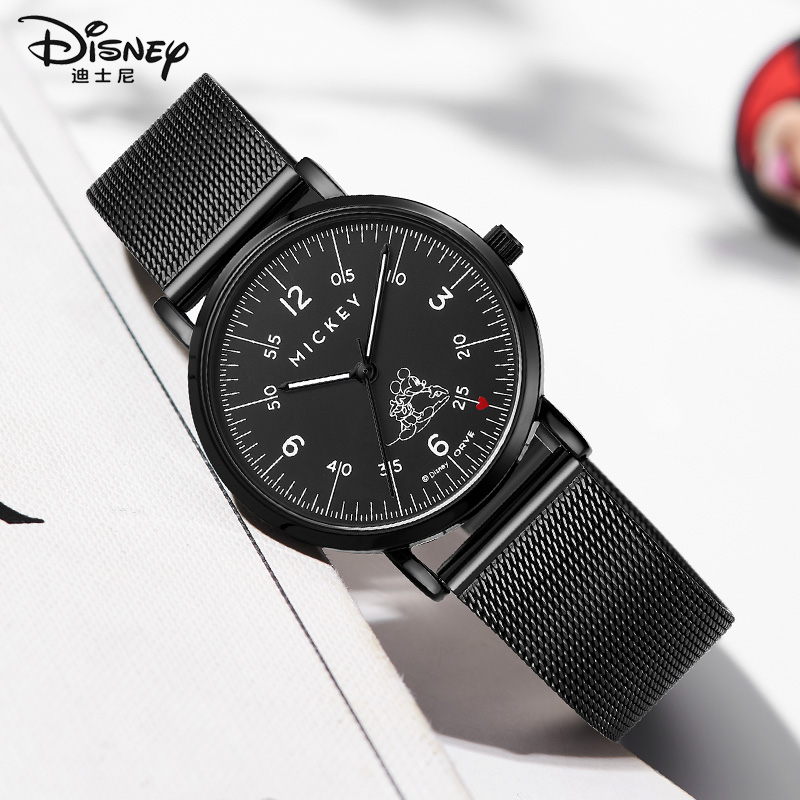 迪士尼女款防水中学生儿童手表
