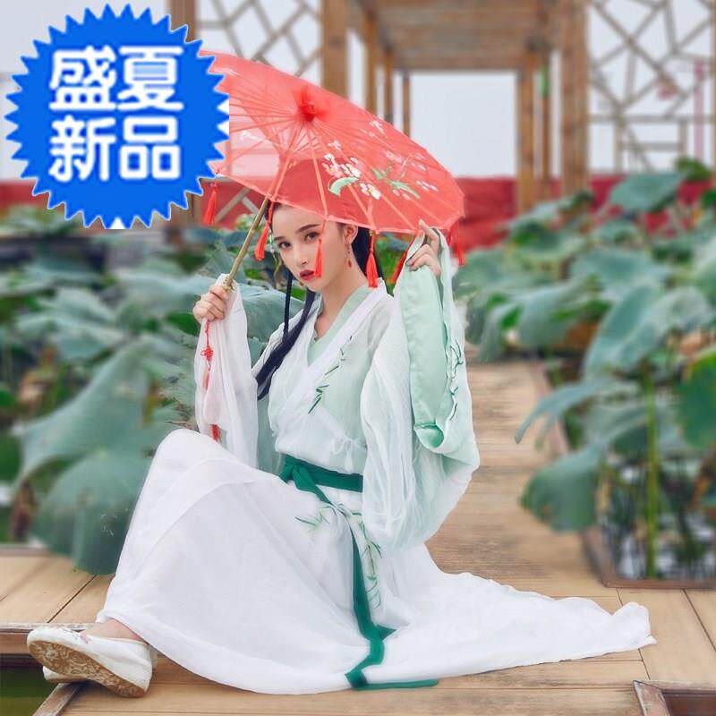 2018秋装 古装晋风骨直裾单衣大袖衫临江l仙竹叶男女可穿汉服素雅|ruв категории Женская одежда, костюм/национальная одежда/театр костюм, национальная одежда/этап погрузки - от Buy2taobao.com для оказания профессиональной услуги покупки агента Taobao