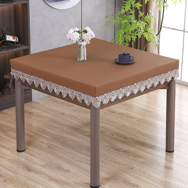 麻将机盖布防水防油免洗方形烤火桌罩电炉罩套麻将机罩餐桌茶几布