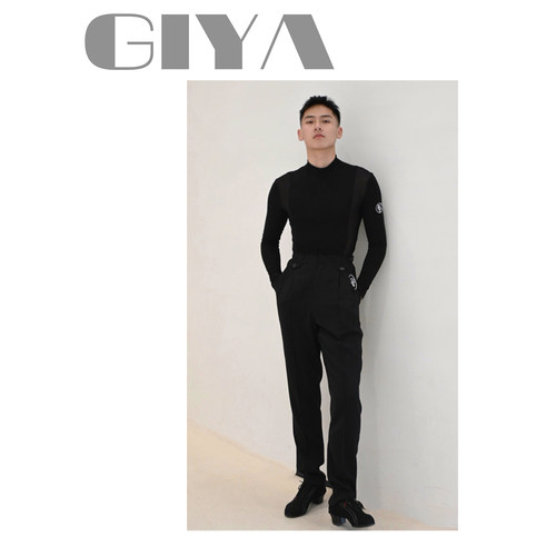 GIYA「调节裤」男士新款舞裤 高腰两侧均可调节 练功裤赛裤
