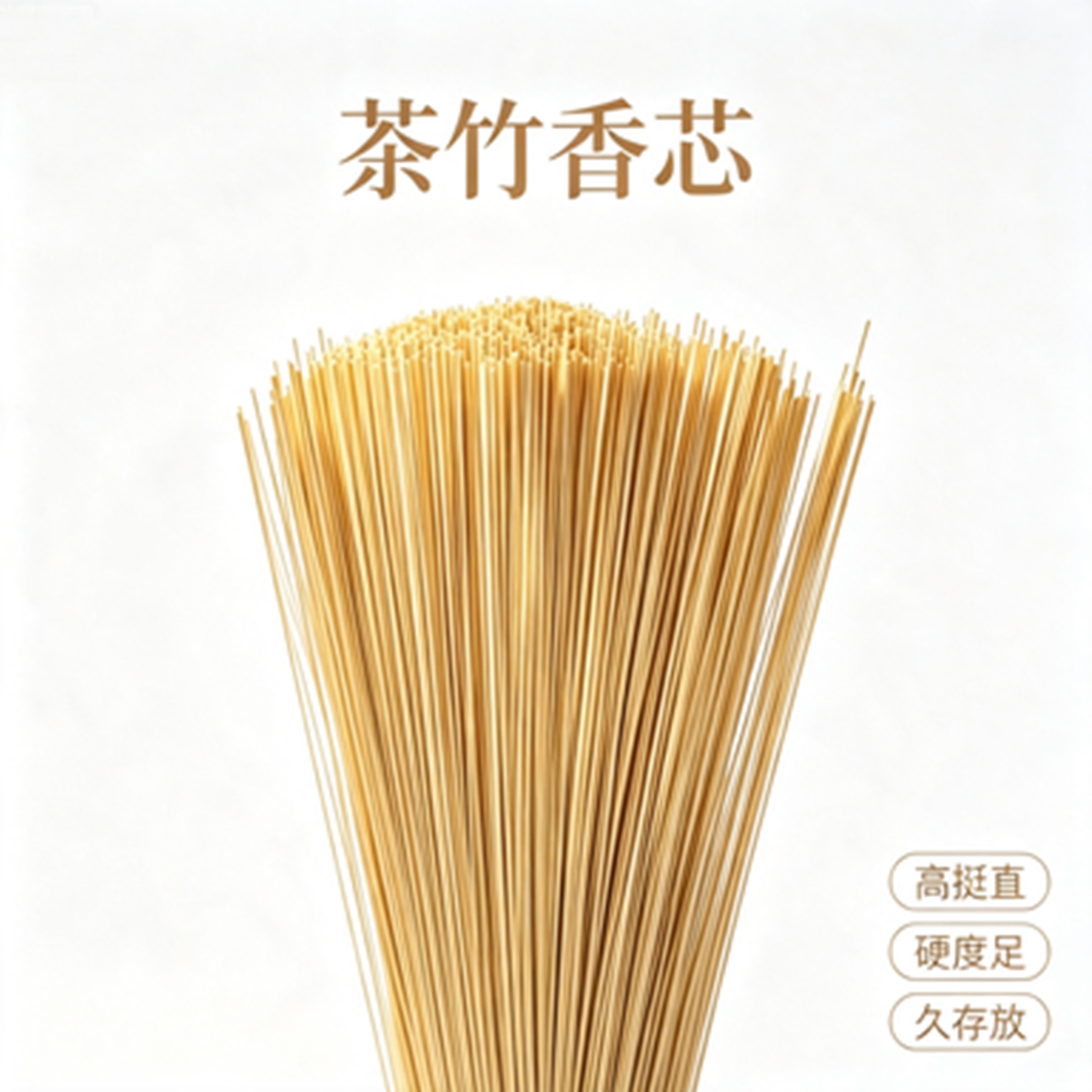 广宁竹签佛香签茶竹香芯1.2细签工厂直发全自动制香机手工搓香签图片