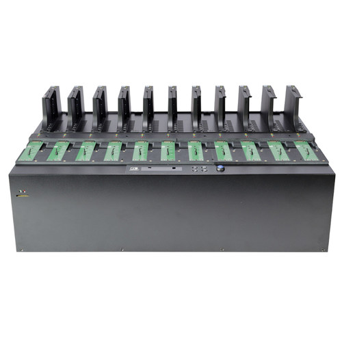 佑华工业级1拖10 PCIe NVMe m.2高速固态硬盘拷贝机PH-B11001包邮