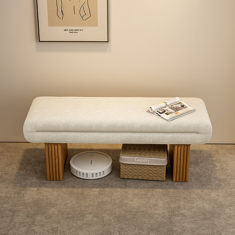 换鞋凳羊羔绒布艺床尾沙发床尾凳卧室沙发长条凳侘寂风床榻衣帽间,住宅家具,床尾凳/长凳,淘宝优惠券,粉丝福利购,淘宝优惠卷