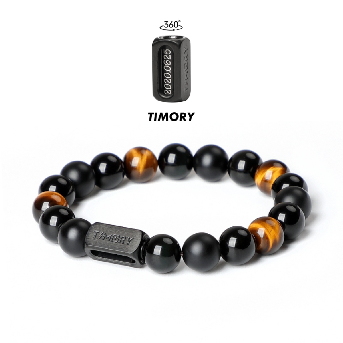 时间胶囊虎眼石玛瑙手链男女