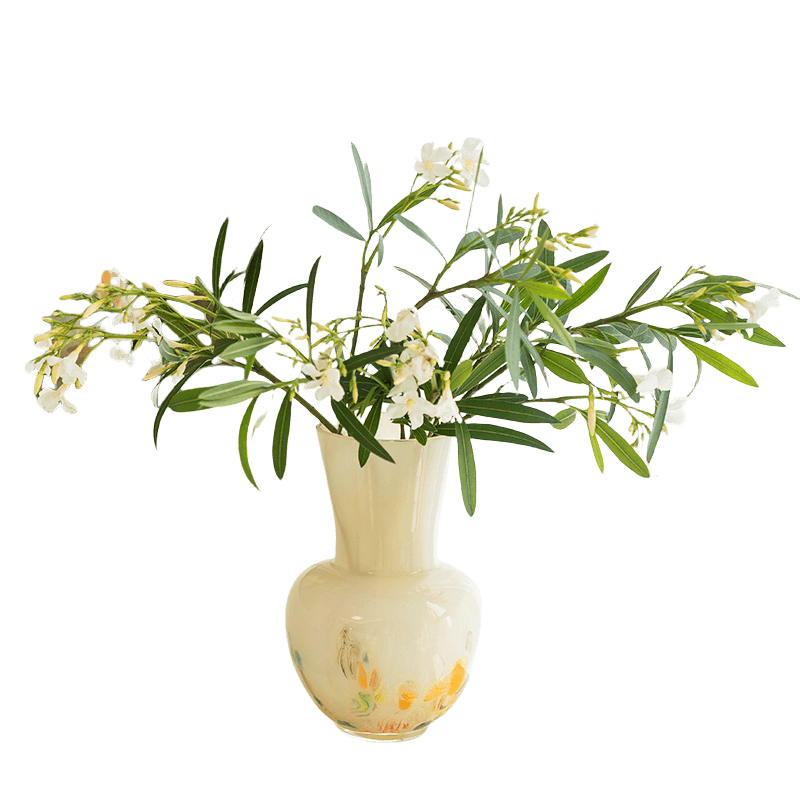 柏梵缤纷玻璃花瓶彩色中古花器
