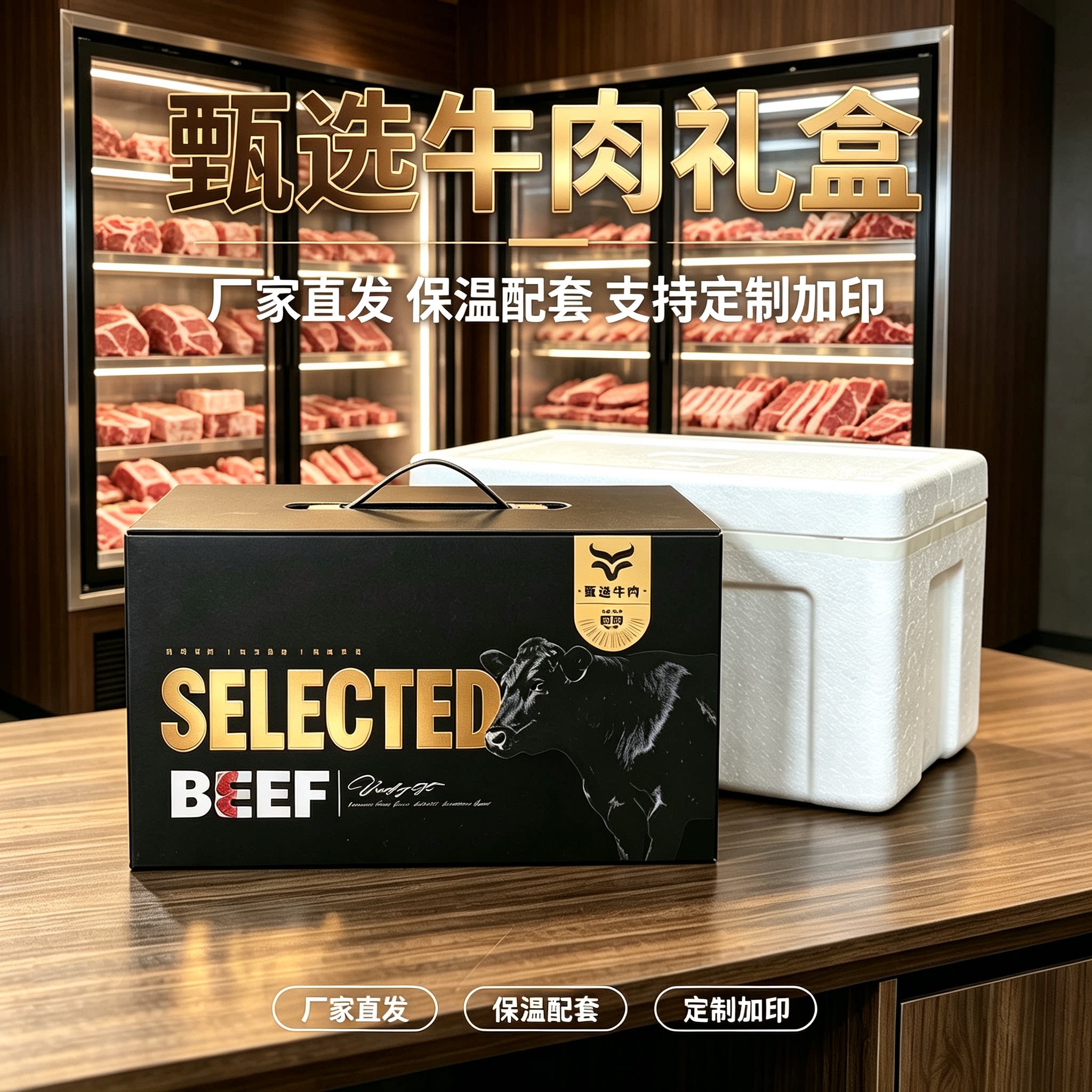 澳洲和牛现货礼盒牛排牛肉上脑西礼品盒