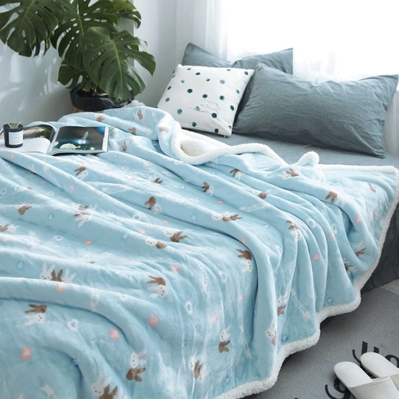 soft fleece throw  Sherpa Blankets  Warm  双层毛毯 柔软