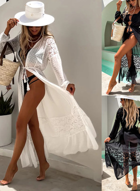 2023 Chiffon Bikini Swimsuit Overlay with Sunscreen Shirt