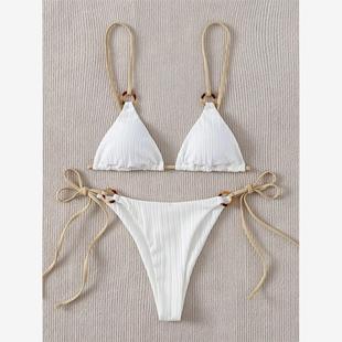 Bikini Set Cute Women Triangle Thong Biquini Swimsuit Swimwe