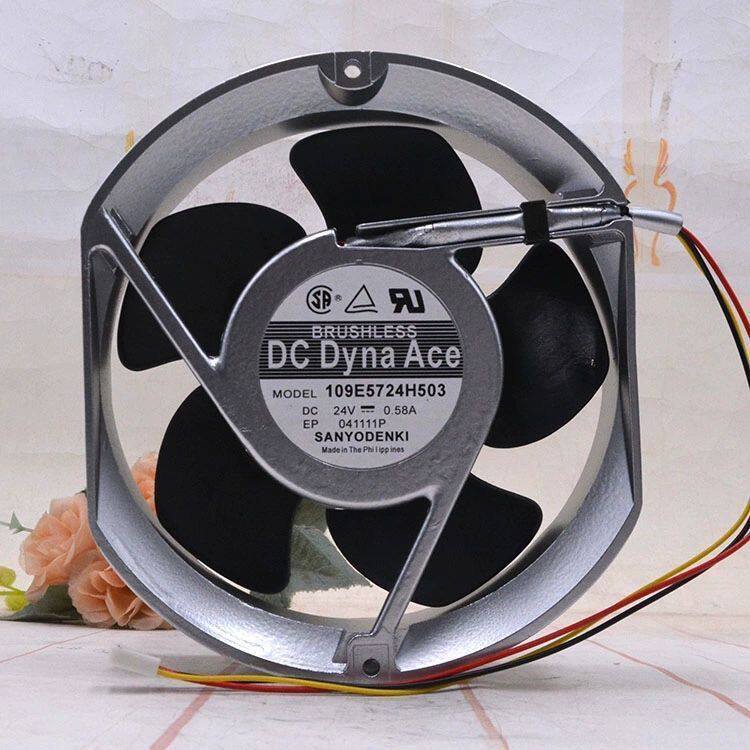 三洋 109E5924H503  24V 0.58A 17CM大功率耐高温强力散热风扇