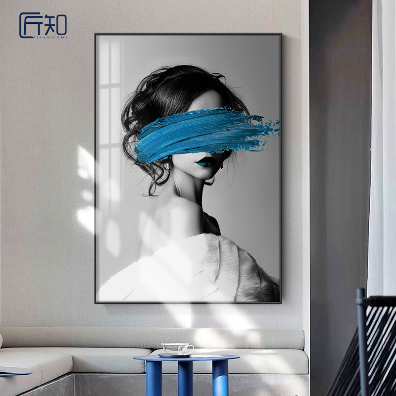 人物美女装饰画艺术挂画抽象客厅沙发背景墙玄关美发店容院壁画