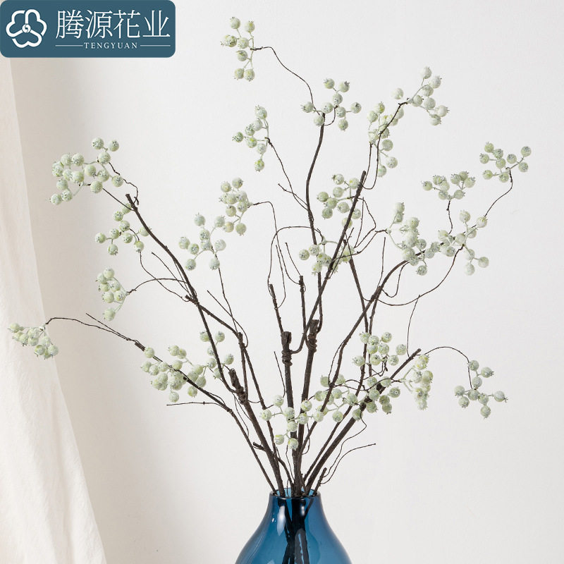 仿真花浆果蓝莓果美式家
