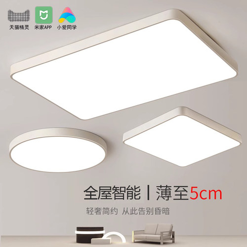 缤伦极简长方形客厅圆形卧室灯具