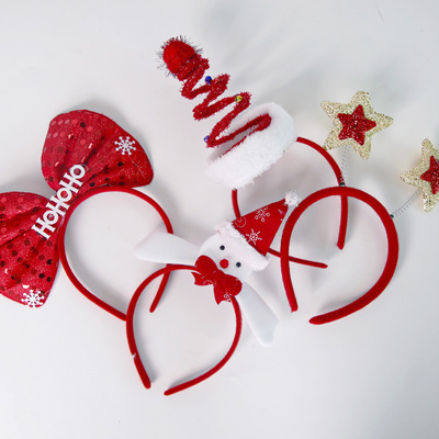 Women's Party Decoration Christmas Tree Headwear Headbands