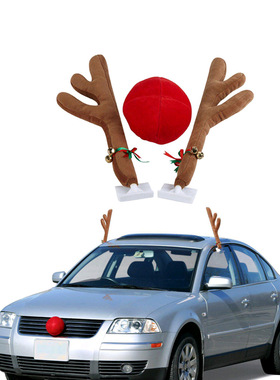 Christmas cartoon Antlers Car roof Decorations圣诞节汽车装饰