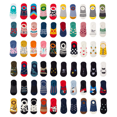invisible shallow mouth socks summer silicone slip socks短袜